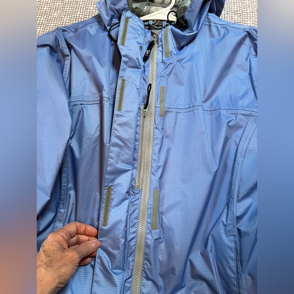 Against the Elements waterproof rain jacket with hood, Size M (10-12). NWOT - Picture 10 of 15